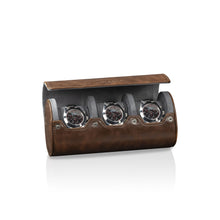 Charger l'image dans la galerie, Vintage 3 Watch Roll Brown