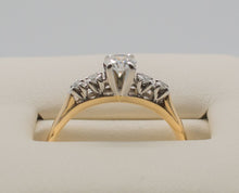 Load image into Gallery viewer, 14K &amp; 18K 2 TONE SOLITAIRE Ring
