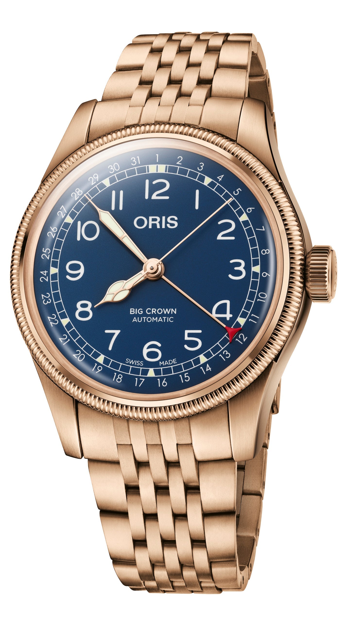 Big Crown Pointer Date Bronze - Blue on bronze 01 754 7741 3165 07 8 20 01