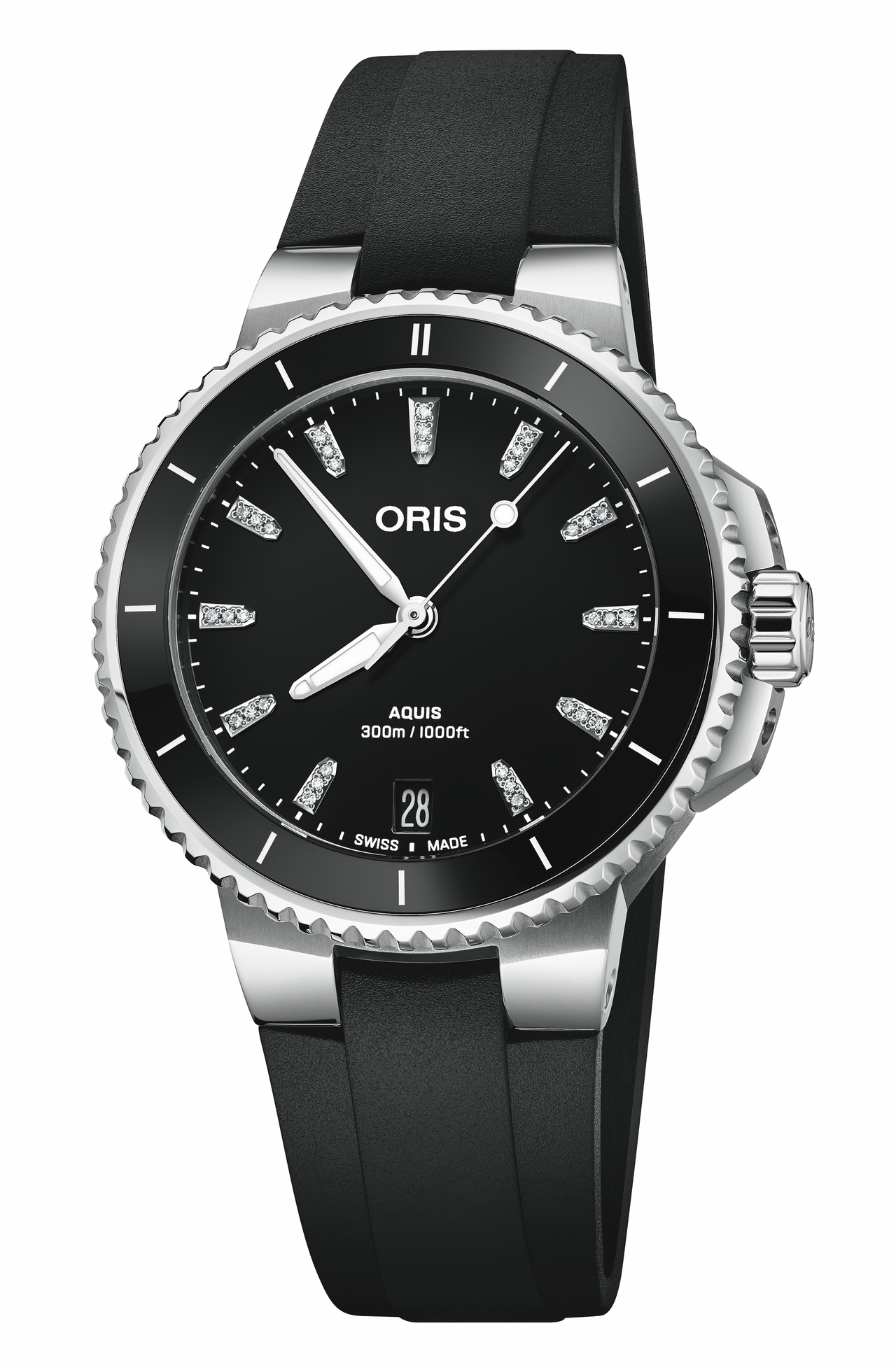 AQUIS DATE DIAMONDS 36.50 mm 01 733 7792 4194-07 4 19 64FC