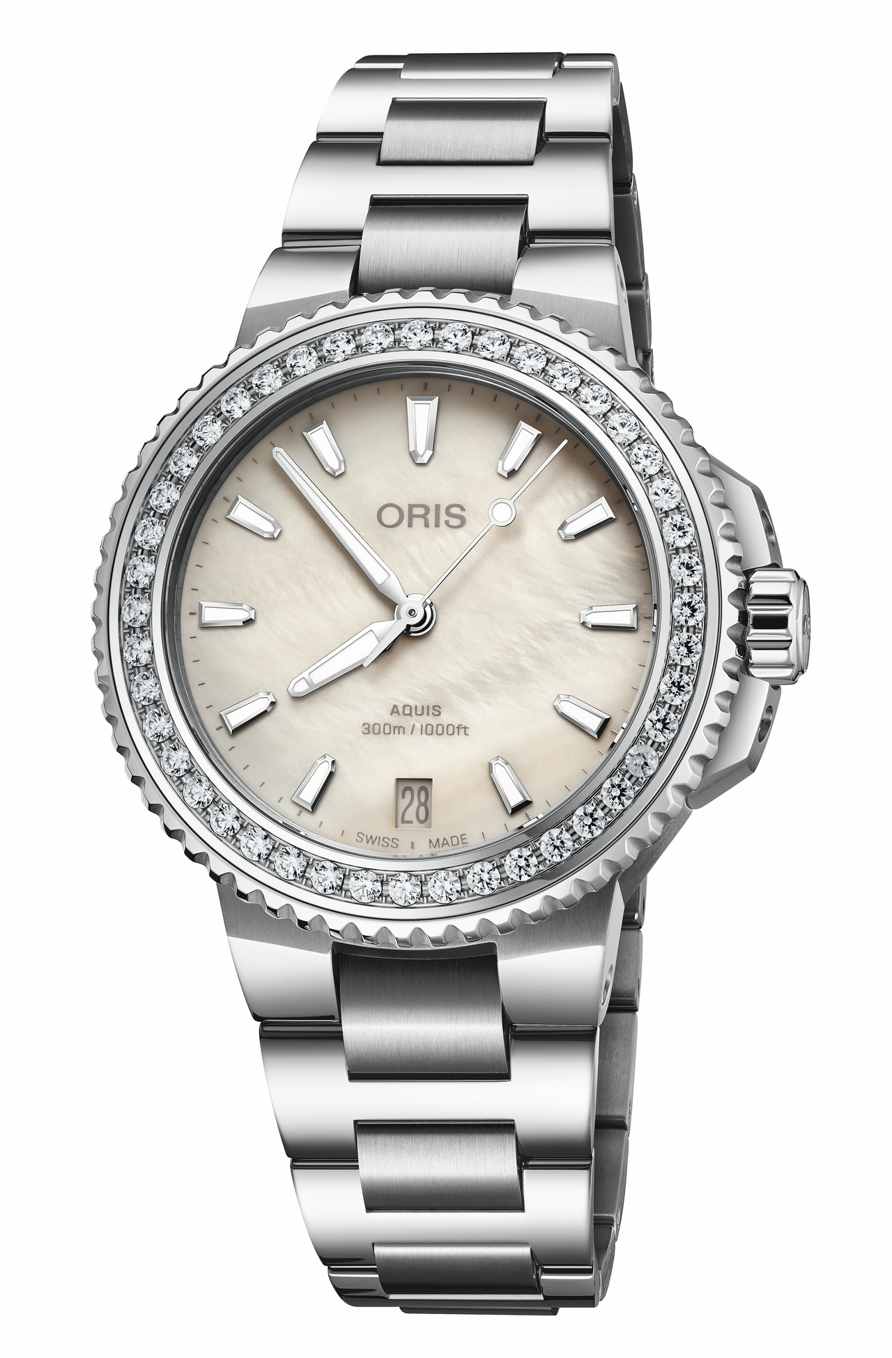 AQUIS DATE DIAMONDS 36.50 mm 01 733 7792 4956–07 8 19 05P