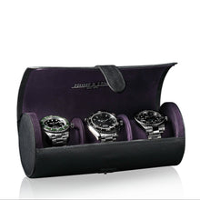 Load image into Gallery viewer, Rondo 3 Watch Roll Black &amp; Purple
