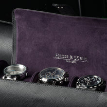 Load image into Gallery viewer, Rondo 3 Watch Roll Black &amp; Purple

