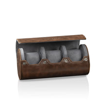 Charger l'image dans la galerie, Vintage 3 Watch Roll Brown

