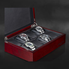 Load image into Gallery viewer, Bregano 8 Watches Cherry Box
