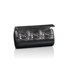 Load image into Gallery viewer, Vintage 3 Watch Roll Black

