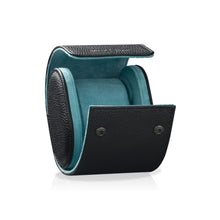 Charger l'image dans la galerie, Charles Single Watch Roll Black &amp; Turquoise
