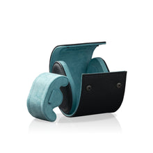 Charger l'image dans la galerie, Charles Single Watch Roll Black &amp; Turquoise
