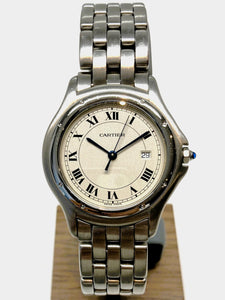 Cartier COUGAR LM STEEL QTZ STEEL BRAC. ref: 987904