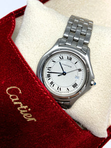 Cartier COUGAR LM STEEL QTZ STEEL BRAC. ref: 987904