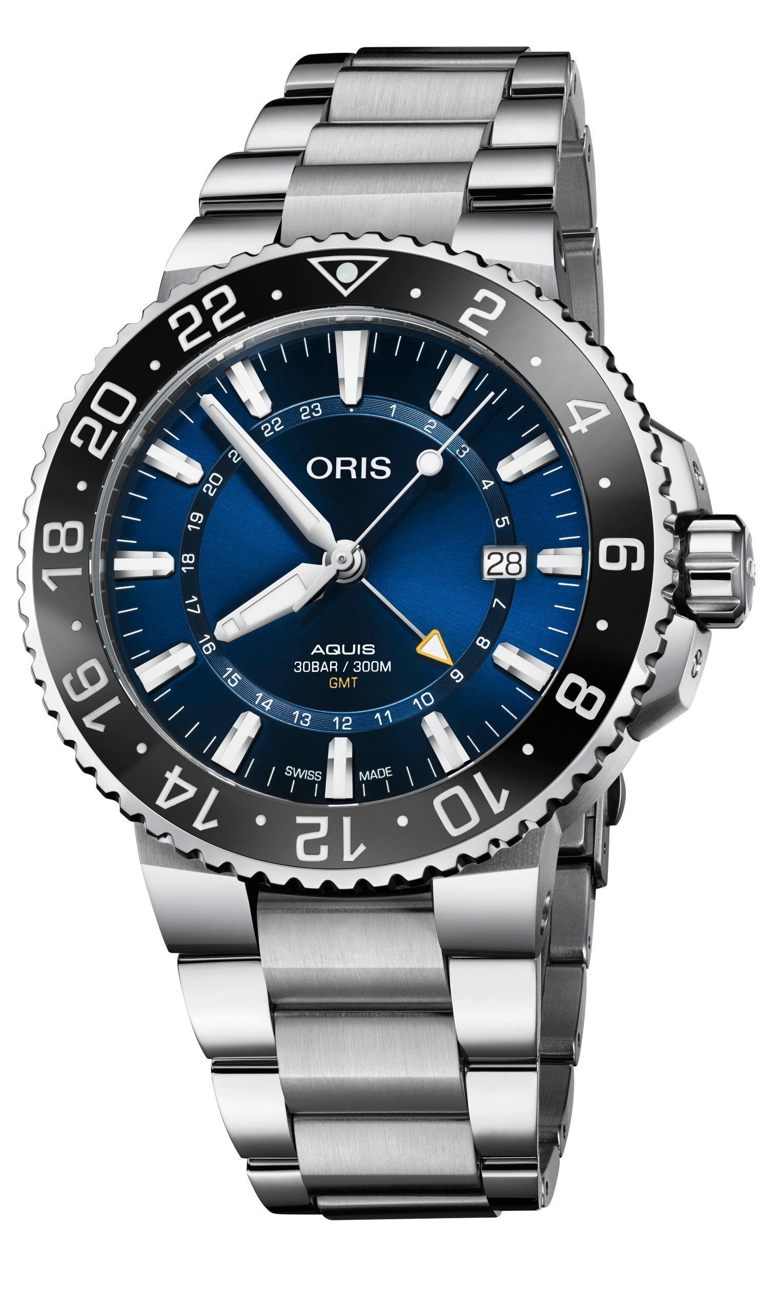 ORIS AQUIS GMT DATE / 01 798 7754 4135-07 8 24 05PEB