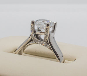 18K SOLITAIRE Ring (mounting for 7 mm diamond)