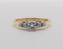 Load image into Gallery viewer, 14K &amp; 18K 2 TONE SOLITAIRE Ring
